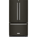 KitchenAid 36-inch, 22 cu.ft. Counter-Depth French 3-Door Refrigerator with Interior Water Dispenser KRFC302EBS IMAGE 1