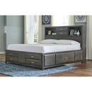 Signature Design by Ashley Caitbrook B476B14 7 pc Queen Bookcase Storage Bedroom Set IMAGE 2