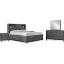 Signature Design by Ashley Caitbrook B476B21 7 pc King Bookcase Storage Bedroom Set IMAGE 1