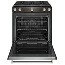 KitchenAid 30-inch Slide-In Gas Range KSGG700EBS IMAGE 2