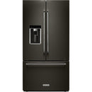 KitchenAid 36-inch, 23.8 cu. ft. Counter-Depth French 3-Door Refrigerator with Ice and Water KRFC704FBS IMAGE 1