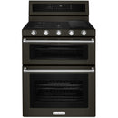 KitchenAid 30-inch Freestanding Gas Range KFGD500EBS IMAGE 1