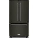 KitchenAid 36-inch, 25 cu.ft. Freestanding French 3-Door Refrigerator with ExtendFresh™ Plus Temperature Management System KRFF305EBS IMAGE 1