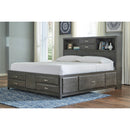 Signature Design by Ashley Caitbrook Queen Bookcase Bed with Storage B476-65/B476-64/B476-98 IMAGE 3