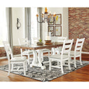 Signature Design by Ashley Valebeck Dining Table with Trestle Base D546-35 IMAGE 9