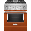 KitchenAid 30-inch Freestanding Dual Fuel Range with Even-Heat™ True Convection KFDC500JSC IMAGE 1