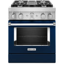 KitchenAid 30-inch Freestanding Dual Fuel Range with Even-Heat™ True Convection KFDC500JIB IMAGE 1