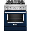 KitchenAid 30-inch Freestanding Gas Range with Even-Heat™ True Convection KFGC500JIB IMAGE 1
