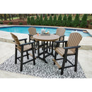 Signature Design by Ashley Fairen Trail P211-613 Round Bar Table with Umbrella Option IMAGE 7