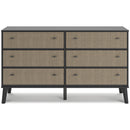 Signature Design by Ashley Charlang EB1198-231 Six Drawer Dresser IMAGE 3