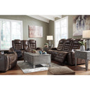 Signature Design by Ashley Game Zone 3850118C Power Reclining Loveseat w/ Console and ADJ Headrest IMAGE 12