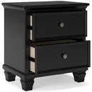 Signature Design by Ashley Lanolee B687-92 Two Drawer Night Stand IMAGE 2