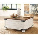 Signature Design by Ashley Wystfield T459T2 Coffee Table and 2 Chairside End Tables IMAGE 2