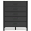 Signature Design by Ashley Cadmori B2616-345 Five Drawer Wide Chest IMAGE 3