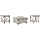 Signature Design by Ashley Carynhurst T929T1 Coffee Table and 2 End Tables IMAGE 1