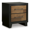 Benchcraft Kraeburn B496-92 Two Drawer Night Stand IMAGE 1