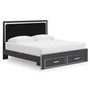 Signature Design by Ashley Zuraleus PCB3380B11 King Upholstered Panel Storage Bed IMAGE 1