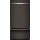 KitchenAid 42-inch, 24.2 cu. ft. Built-in French 3-Door Refrigerator KBFN542SBE IMAGE 1