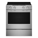 KitchenAid 30-inch Slide-in Electric Range with  Convection Cooking Modes YKSES530SPS IMAGE 1