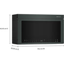KitchenAid 30-inch, 1.1 cu. ft. Over-the-Range Microwave Oven with Air Fry Technology YKMMF730PJP IMAGE 8