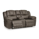 Signature Design by Ashley Lowilla PC6450694 Double Reclining Loveseat with Console IMAGE 2