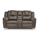 Signature Design by Ashley Lowilla PC6450694 Double Reclining Loveseat with Console IMAGE 3