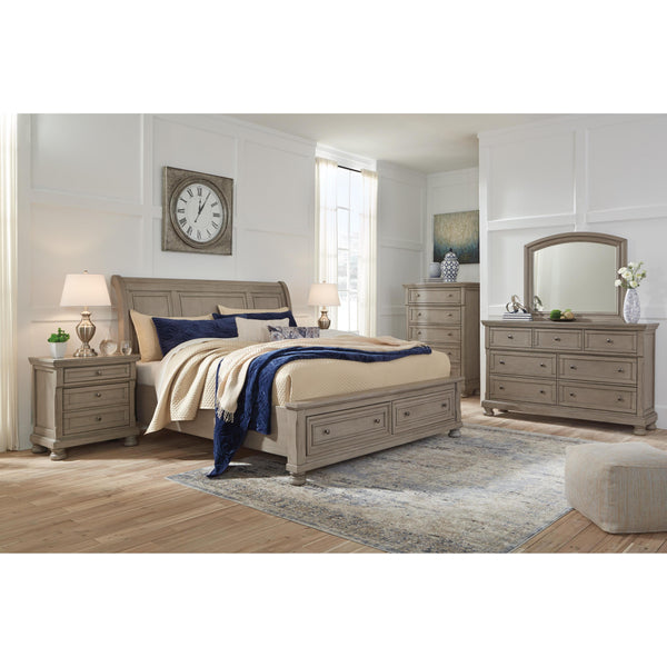 Signature Design by Ashley Lettner B733 6 pc King Sleigh Storage Bedroom Set IMAGE 1