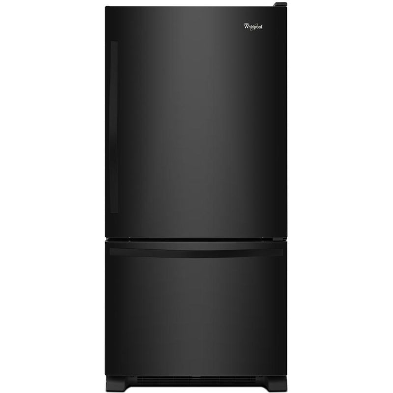 Whirlpool 33-inch, 22 cu. ft. Bottom Freezer Refrigerator with Icemaker WRB322DMBB IMAGE 1