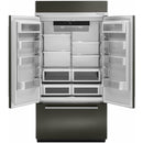 KitchenAid 43-inch, 24.2 cu.ft. Built-in French 3-Door Refrigerator with Platinum Interior Design KBFN502EBS IMAGE 2