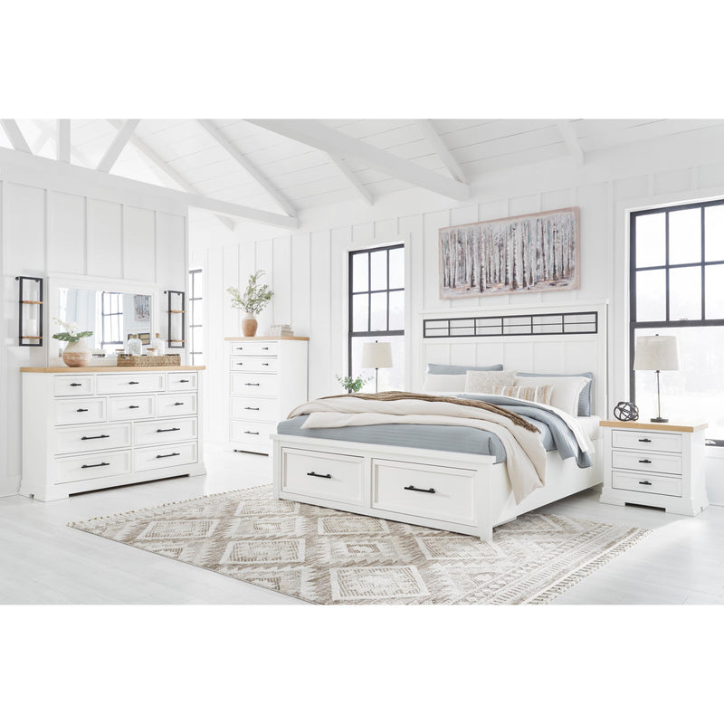 Benchcraft Ashbryn B844 8 pc Queen Panel Storage Bedroom Set IMAGE 1