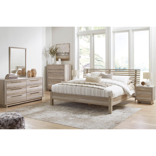 Signature Design by Ashley Hasbrick B2075 7 pc Queen Slat Panel Bedroom Set IMAGE 1