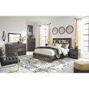  Signature Design by Ashley Drystan B211 8 pc Queen Bookcase Bedroom Set IMAGE 1