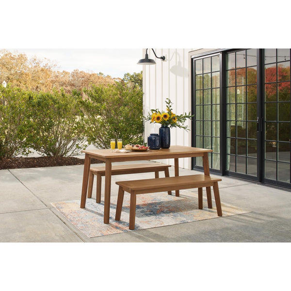 Signature Design by Ashley Janiyah P407P2 3-piece Outdoor Dining Set IMAGE 1
