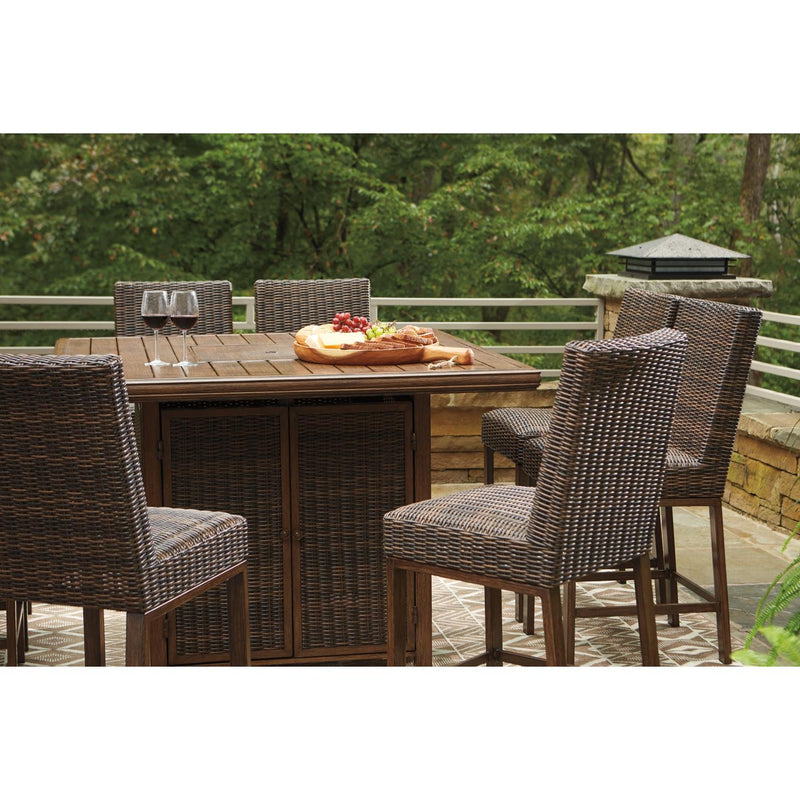 Signature Design by Ashley Paradise Trail P750P6 9-piece Outdoor Dining Set IMAGE 4