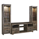  Signature Design by Ashley Trinell W446W18 3 pc Entertainment Center IMAGE 1