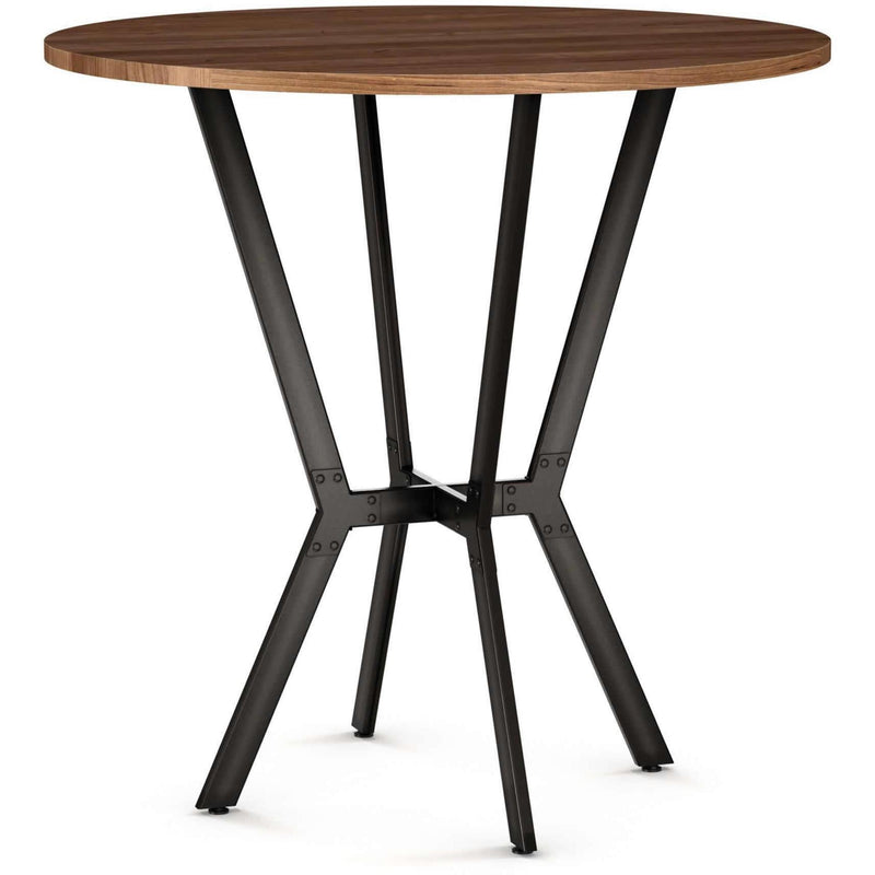 Amisco Round Norcross Pub Height Dining Table with Trestle Base 50563-42/51|90412/87 IMAGE 1