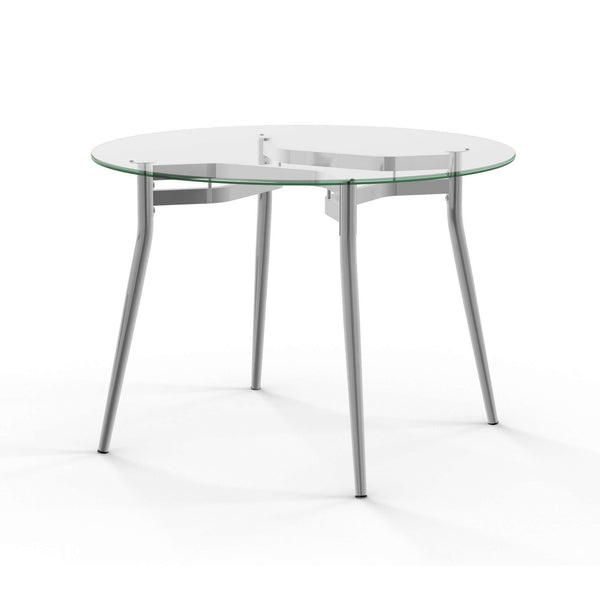 Amisco Round Alys Dining Table with Glass Top 50570_24/90242 IMAGE 1