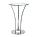 Amisco Round Dalia Pub Height Dining Table with Glass Top and Pedestal Base 50507-42_14/90236 IMAGE 1