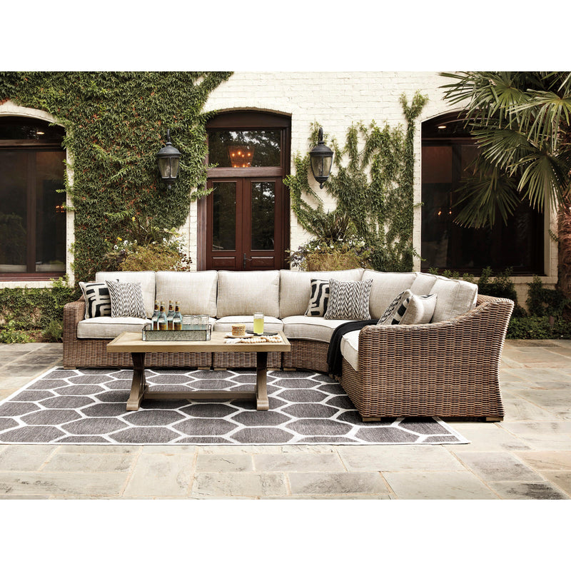 Signature Design by Ashley Beachcroft P791P7 4 pc Outdoor Seating Set IMAGE 2