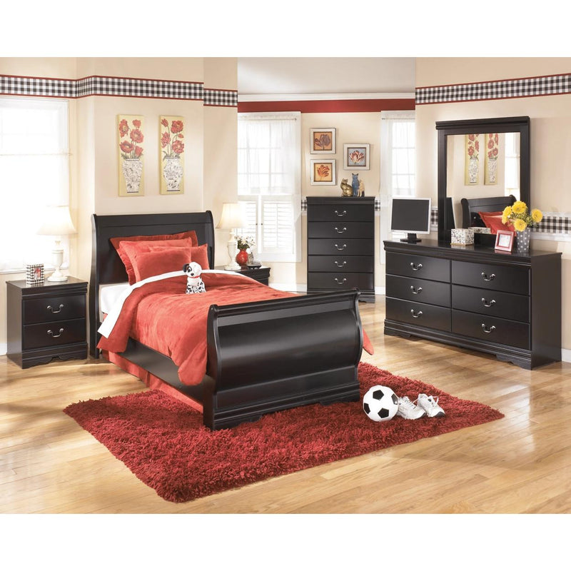 Signature Design by Ashley Huey Vineyard B128 7 pc Twin Sleigh Bedroom Set IMAGE 1