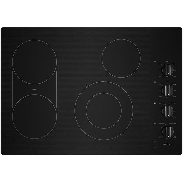 Maytag 30-inch Built-in Electric Cooktop with Reversible Gril and Griddle MEC8830HB IMAGE 1