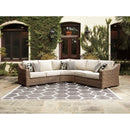  Signature Design by Ashley Beachcroft P791P6 3 pc Outdoor Seating Set IMAGE 2