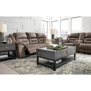  Signature Design by Ashley Stoneland Reclining Leather Look Loveseat with Console 3990594 IMAGE 7