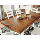  Signature Design by Ashley Valebeck Dining Table with Trestle Base D546-35 IMAGE 4