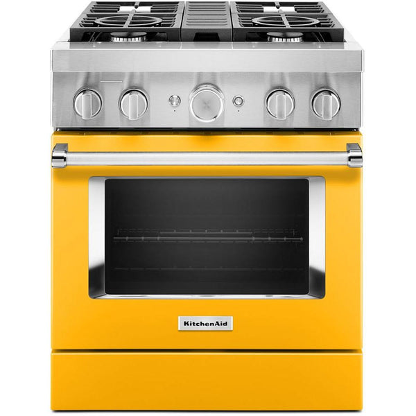 KitchenAid 30-inch Freestanding Dual Fuel Range with Even-Heat™ True Convection KFDC500JYP IMAGE 1