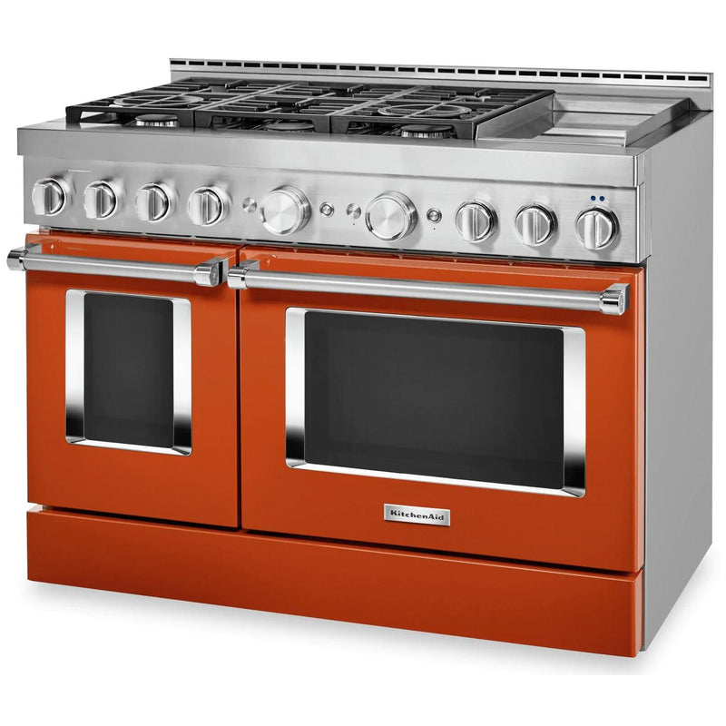 KitchenAid 48-inch Freestanding Dual Fuel Range with Even-Heat™ True Convection KFDC558JSC IMAGE 5