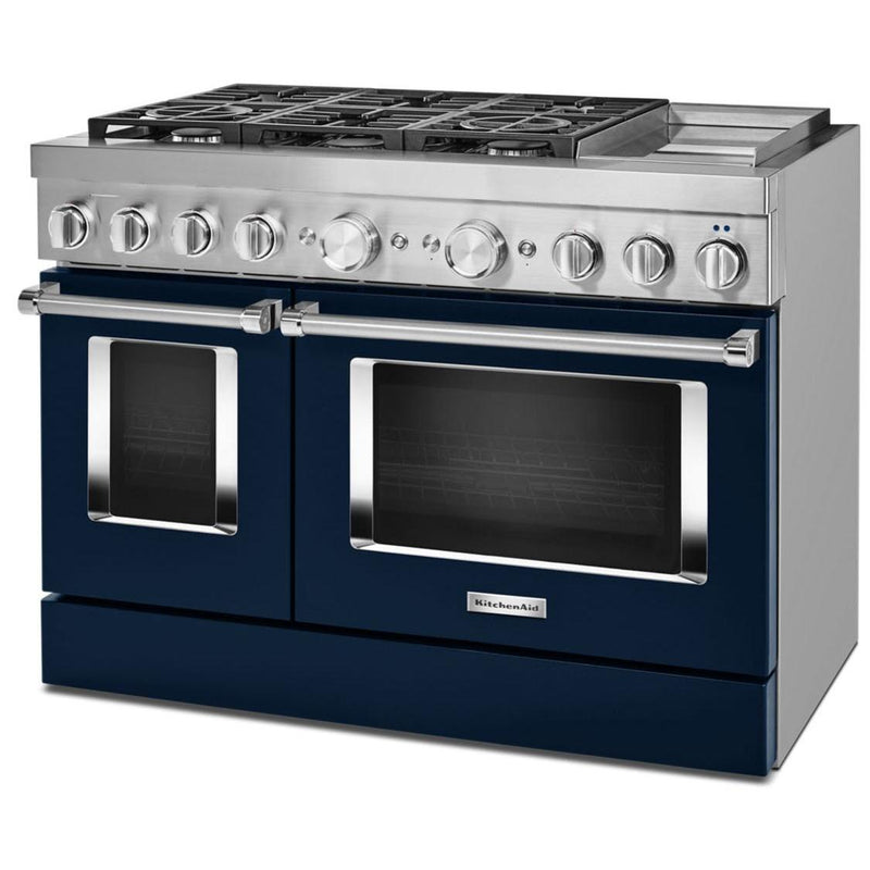 KitchenAid 48-inch Freestanding Dual Fuel Range with Even-Heat™ True Convection KFDC558JIB IMAGE 4