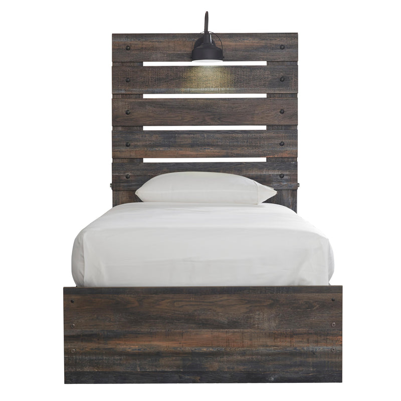 Signature Design by Ashley Drystan B211B8 Twin Panel Bed with 2 Storage Drawers IMAGE 2