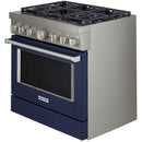KitchenAid 36-inch Freestanding Gas Range with Even-Heat™ True Convection KFGC506JIB IMAGE 7