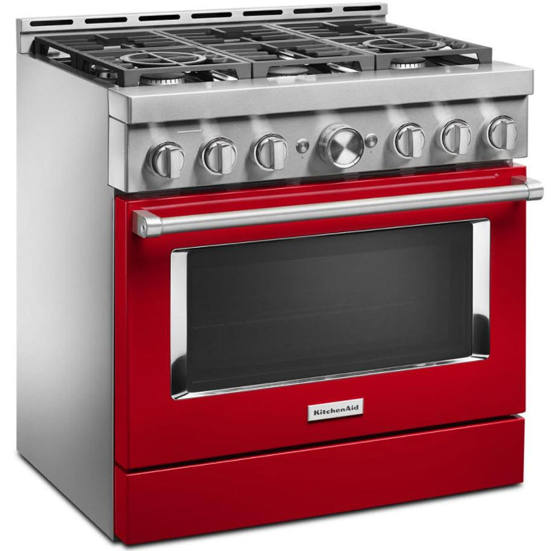 KitchenAid 36-inch Freestanding Gas Range with Even-Heat™ True Convection KFGC506JPA IMAGE 5